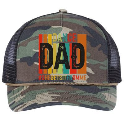 Dance Dad Street Dance Dancing Dad Fathers Day Gift Retro Rope Trucker Hat Cap