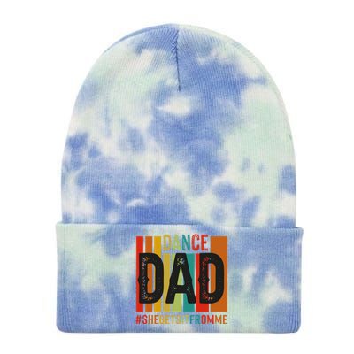 Dance Dad Street Dance Dancing Dad Fathers Day Gift Tie Dye 12in Knit Beanie