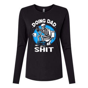 Doing Dad Shit Funny Fathers Day Womens Cotton Relaxed Long Sleeve T-Shirt