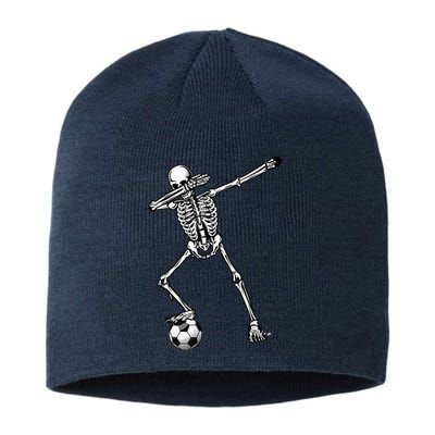 Dab Dabbing Skeleton Football Soccer Sustainable Beanie