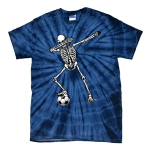 Dab Dabbing Skeleton Football Soccer Tie-Dye T-Shirt