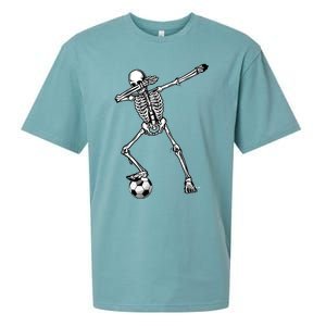 Dab Dabbing Skeleton Football Soccer Sueded Cloud Jersey T-Shirt