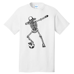 Dab Dabbing Skeleton Football Soccer Tall T-Shirt