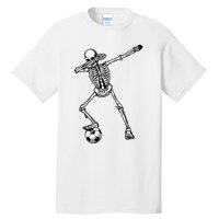 Dab Dabbing Skeleton Football Soccer Tall T-Shirt