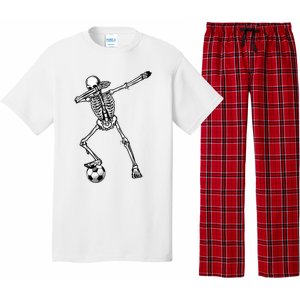 Dab Dabbing Skeleton Football Soccer Pajama Set