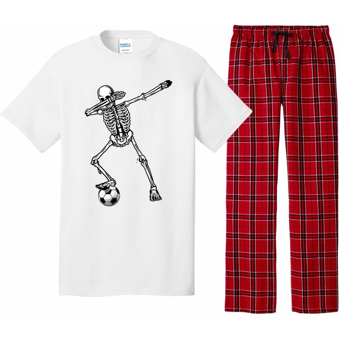 Dab Dabbing Skeleton Football Soccer Pajama Set