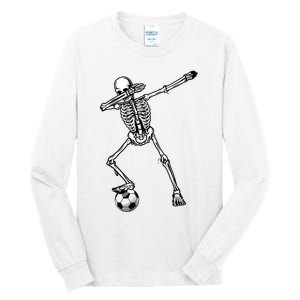 Dab Dabbing Skeleton Football Soccer Tall Long Sleeve T-Shirt