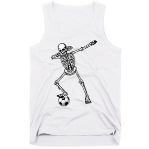 Dab Dabbing Skeleton Football Soccer Tank Top