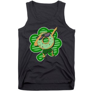 Dabbing Donut St Patricks Day Irish Shamrock Funnys Tank Top