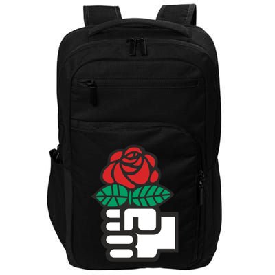 Dsa Democratic Socialists America Flowers Gift Meaningful Gift Impact Tech Backpack