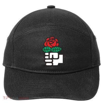 Dsa Democratic Socialists America Flowers Gift Meaningful Gift 7-Panel Snapback Hat