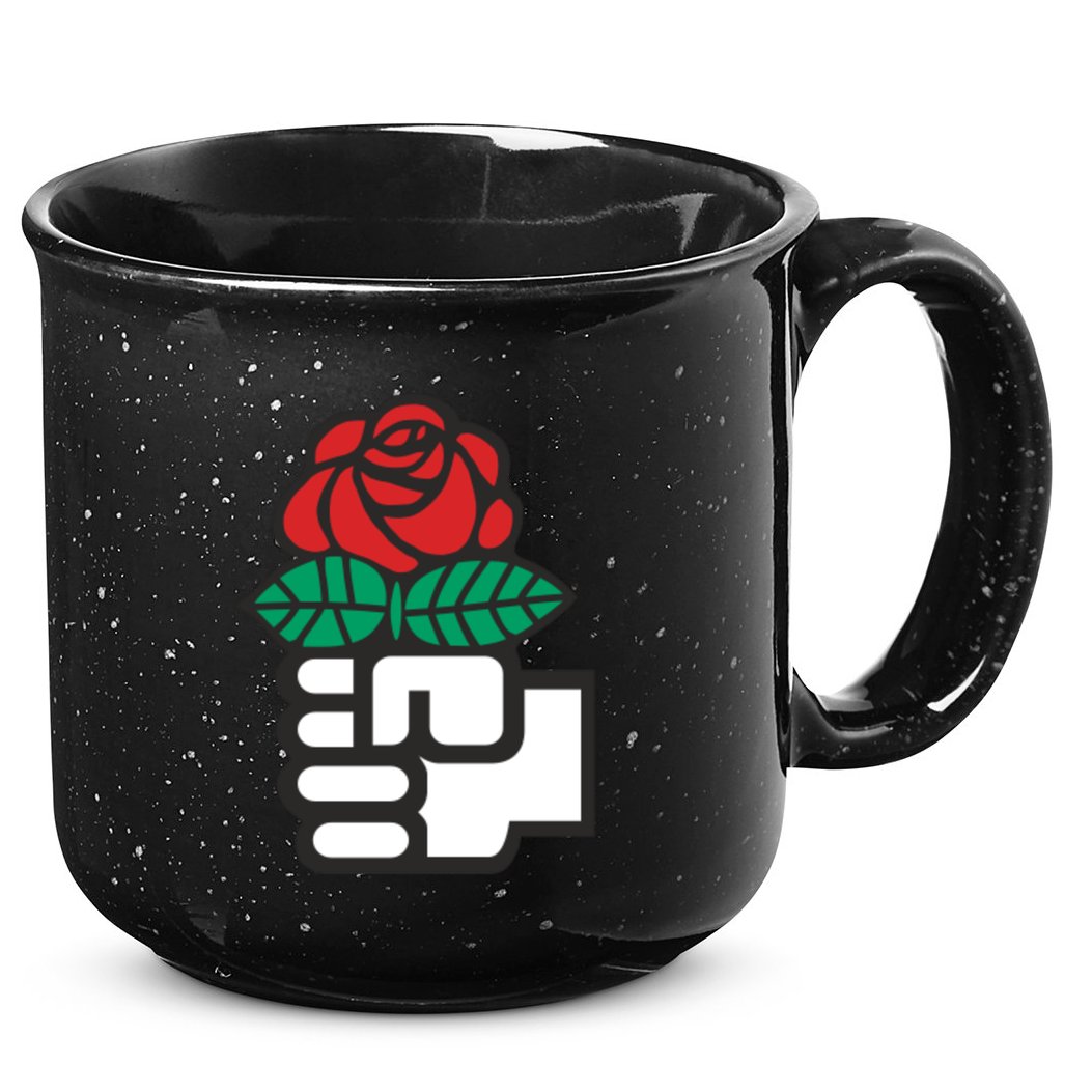 Dsa Democratic Socialists America Flowers Gift Meaningful Gift 15oz Campfire Ceramic Mug