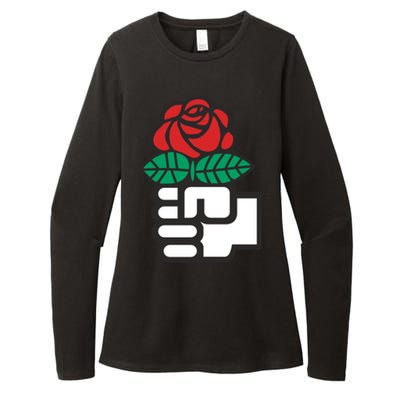 Dsa Democratic Socialists America Flowers Gift Meaningful Gift Womens CVC Long Sleeve Shirt