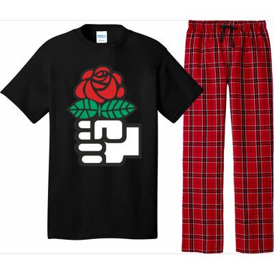 Dsa Democratic Socialists America Flowers Gift Meaningful Gift Pajama Set