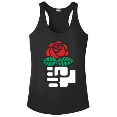 Dsa Democratic Socialists America Flowers Gift Meaningful Gift Ladies PosiCharge Competitor Racerback Tank