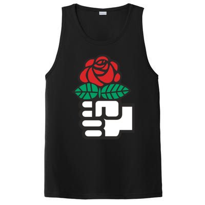 Dsa Democratic Socialists America Flowers Gift Meaningful Gift PosiCharge Competitor Tank