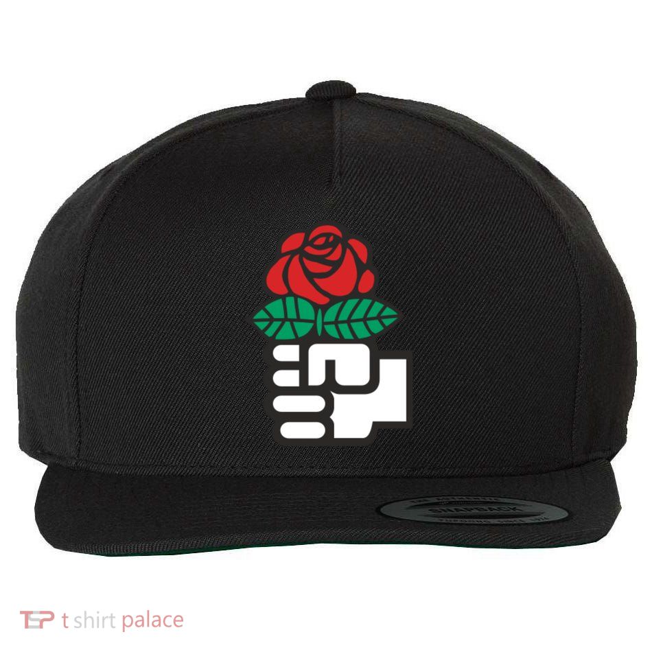 Dsa Democratic Socialists America Flowers Gift Meaningful Gift Wool Snapback Cap