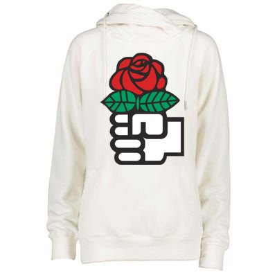 Dsa Democratic Socialists America Flowers Gift Meaningful Gift Womens Funnel Neck Pullover Hood