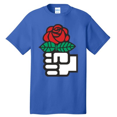 Dsa Democratic Socialists America Flowers Gift Meaningful Gift Tall T-Shirt