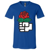 Dsa Democratic Socialists America Flowers Gift Meaningful Gift V-Neck T-Shirt