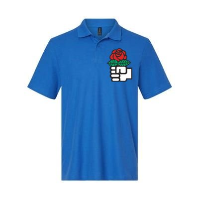 Dsa Democratic Socialists America Flowers Gift Meaningful Gift Softstyle Adult Sport Polo