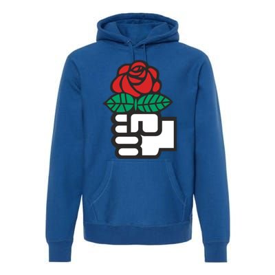 Dsa Democratic Socialists America Flowers Gift Meaningful Gift Premium Hoodie