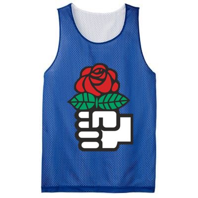 Dsa Democratic Socialists America Flowers Gift Meaningful Gift Mesh Reversible Basketball Jersey Tank
