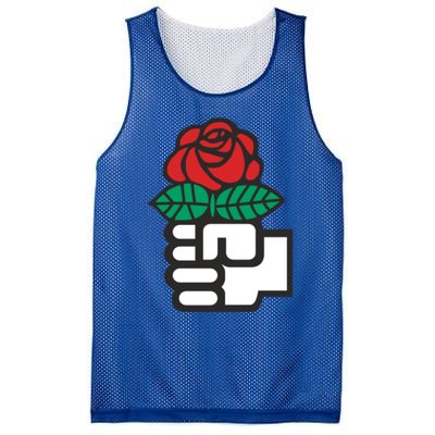 Dsa Democratic Socialists America Flowers Gift Meaningful Gift Mesh Reversible Basketball Jersey Tank