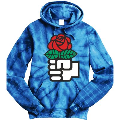 Dsa Democratic Socialists America Flowers Gift Meaningful Gift Tie Dye Hoodie