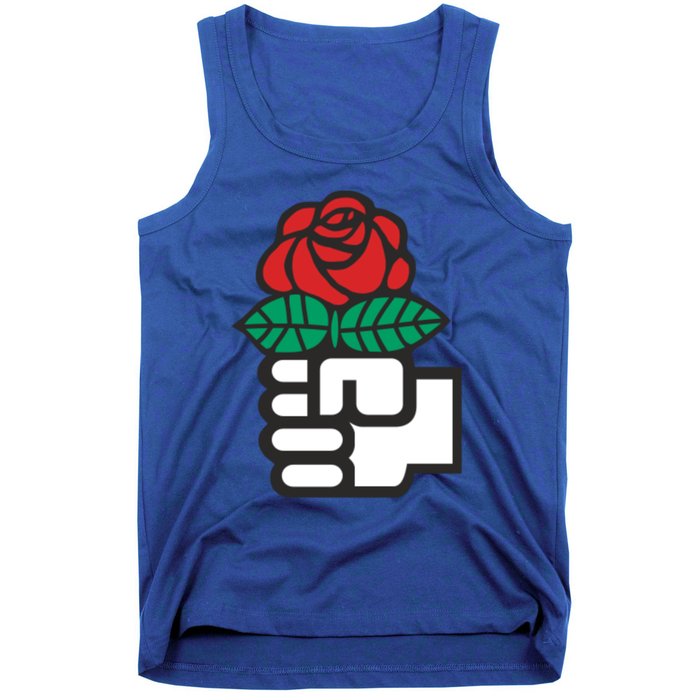 Dsa Democratic Socialists America Flowers Gift Meaningful Gift Tank Top