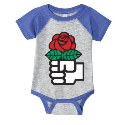 Dsa Democratic Socialists America Flowers Gift Meaningful Gift Infant Baby Jersey Bodysuit
