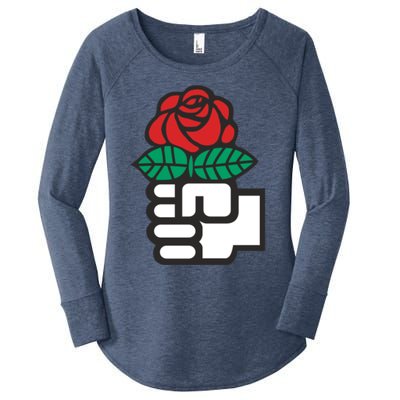 Dsa Democratic Socialists America Flowers Gift Meaningful Gift Women's Perfect Tri Tunic Long Sleeve Shirt