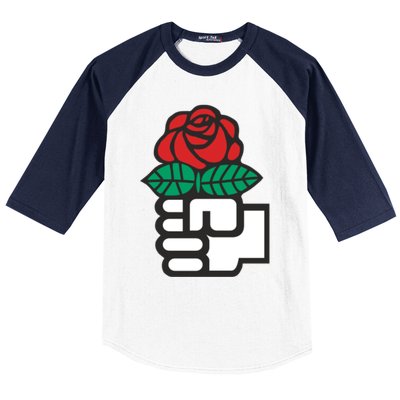 Dsa Democratic Socialists America Flowers Gift Meaningful Gift Baseball Sleeve Shirt