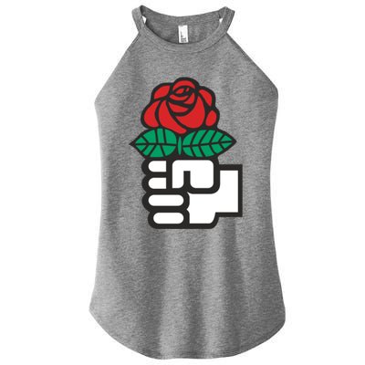 Dsa Democratic Socialists America Flowers Gift Meaningful Gift Women's Perfect Tri Rocker Tank