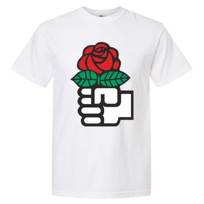 Dsa Democratic Socialists America Flowers Gift Meaningful Gift Garment-Dyed Heavyweight T-Shirt