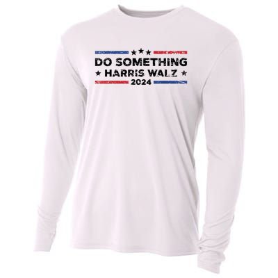 Dnc Do Something Kamala Harris Walz 2024 President Campaign Cooling Performance Long Sleeve Crew