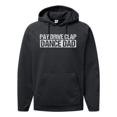 Dance Dad Supportive Parent Graphic Performance Fleece Hoodie