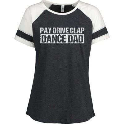 Dance Dad Supportive Parent Graphic Enza Ladies Jersey Colorblock Tee