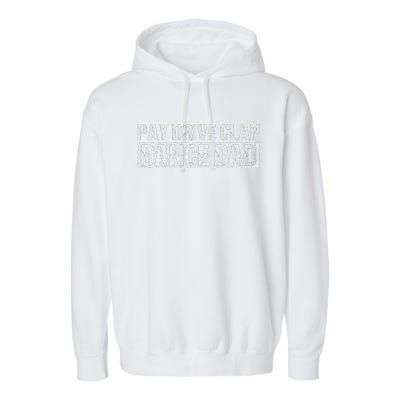 Dance Dad Supportive Parent Graphic Garment-Dyed Fleece Hoodie