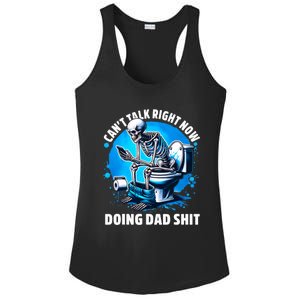 Doing Dad Shit Dad Joke Skeleton Dad Funny Dad Ladies PosiCharge Competitor Racerback Tank