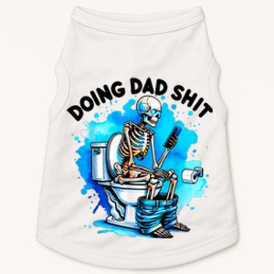 Doing Dad Shit Skeleton Toilet Doggie Tank