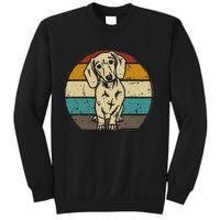 Dachshund Dog Silhouette Retro Gift Sweatshirt