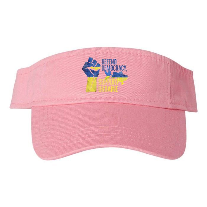Defend Democracy Support Ukraine Zelensky Ukrainian Flag Visor