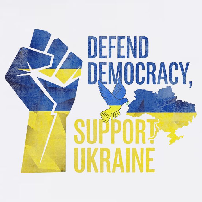 Defend Democracy Support Ukraine Zelensky Ukrainian Flag Cool Comfort Performance Bucket Hat