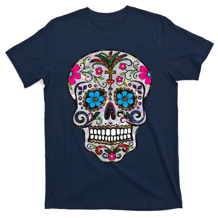 day dead sugar skull hoodie halloween hoody T-Shirt