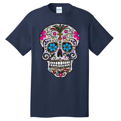 day dead sugar skull hoodie halloween hoody Tall T-Shirt