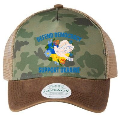 Defend Democracy Support Ukraine Stand With Zelensky Peace Legacy Tie Dye Trucker Hat