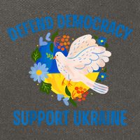 Defend Democracy Support Ukraine Stand With Zelensky Peace Cotton Canvas Backpack