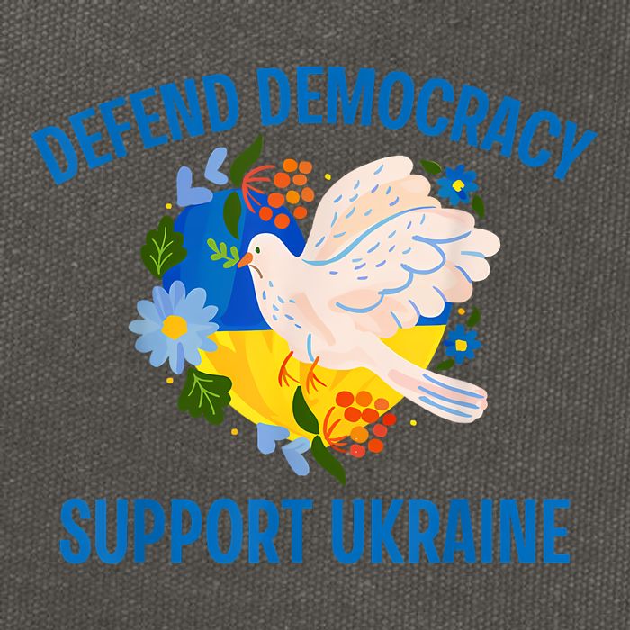 Defend Democracy Support Ukraine Stand With Zelensky Peace Cotton Canvas Backpack