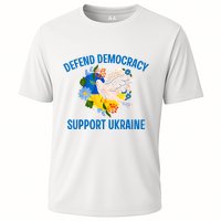 Defend Democracy Support Ukraine Stand With Zelensky Peace Cooling Performance Crew T-Shirt
